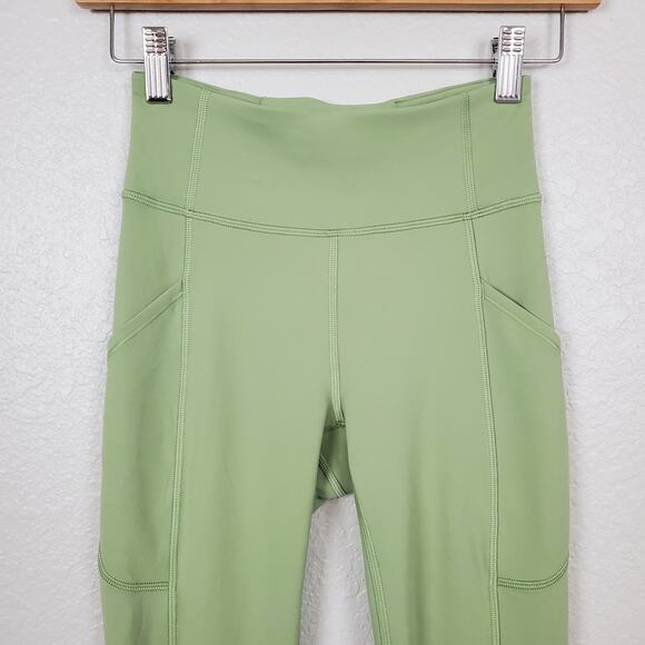 Lululemon Invigorate High-Rise Tight Size 2 Womens 25" Vista Green Yoga Run Gym - Picture 2 of 9